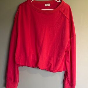 Pink lily bright pink bubble sweater